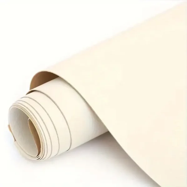 Cream White । Self-Adhesive PU Leather Repair Patch (10 sq. ft. / 27×54 inch) । CN-74